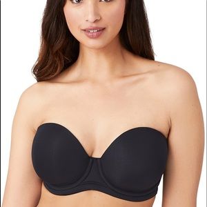 34H WACOAL Strapless black bra. Like new. Best selling strapless bra.